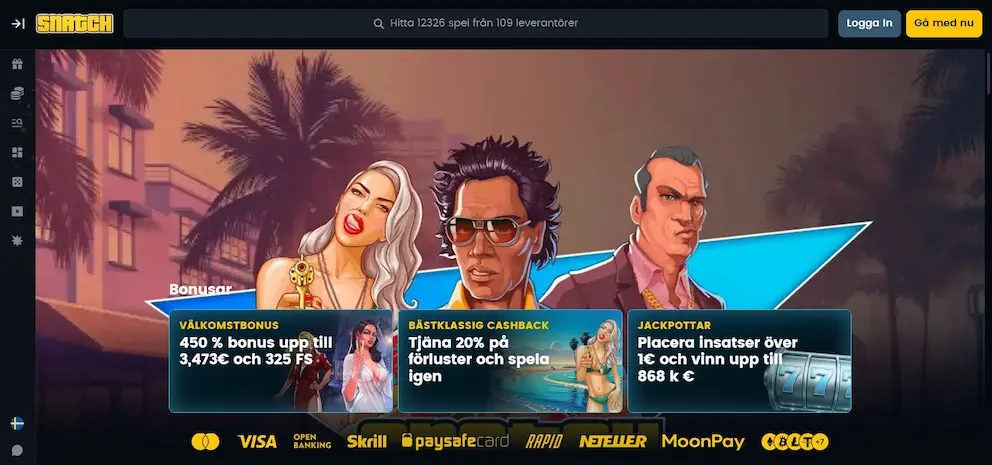 Snatch casino officiella webbplatsen bild